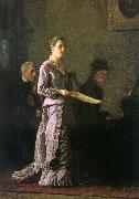 Thomas Eakins The Pathetic Song oil painting artist